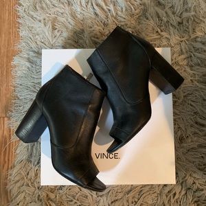 Vince Open Toed Booties